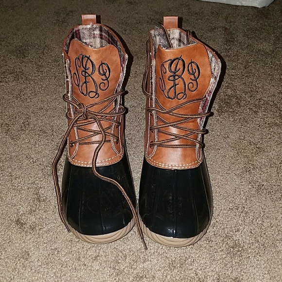 cheap monogrammed duck boots